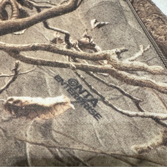 Huntworth Camouflage Women's Quarter-Zip Hoodie with Built-In Face Mask Size M - Picture 2 of 11